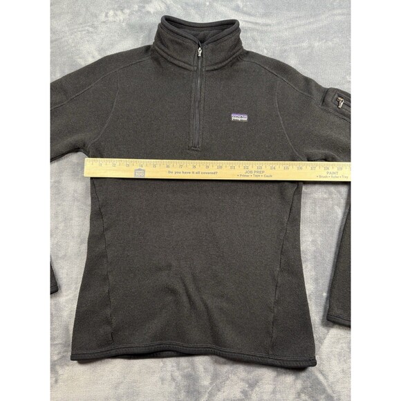 Patagonia Women's Quarter Zip Better Sweater Pullover Black Size Medium - Picture 4 of 6
